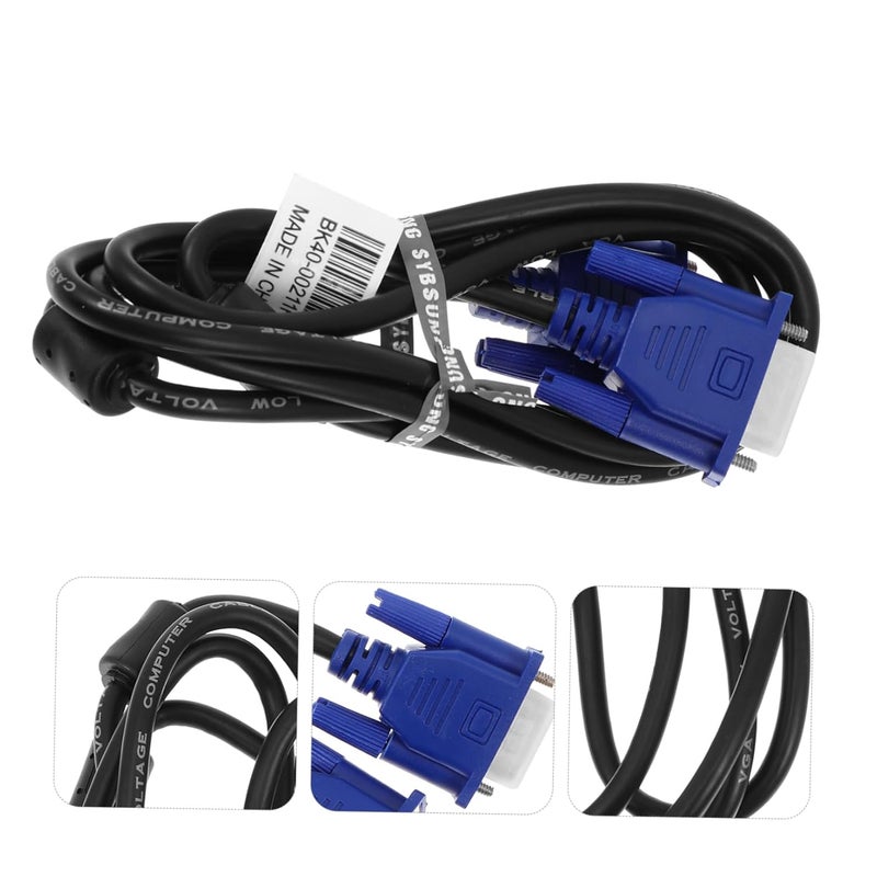 2Pcs VGA Cable 6 Feet Monitor to Laptop RGB Video Data Cable - Image 4